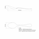 CUCHARA DE TE TRAMONTINA 63986/070 ZURIQUE 12PZS