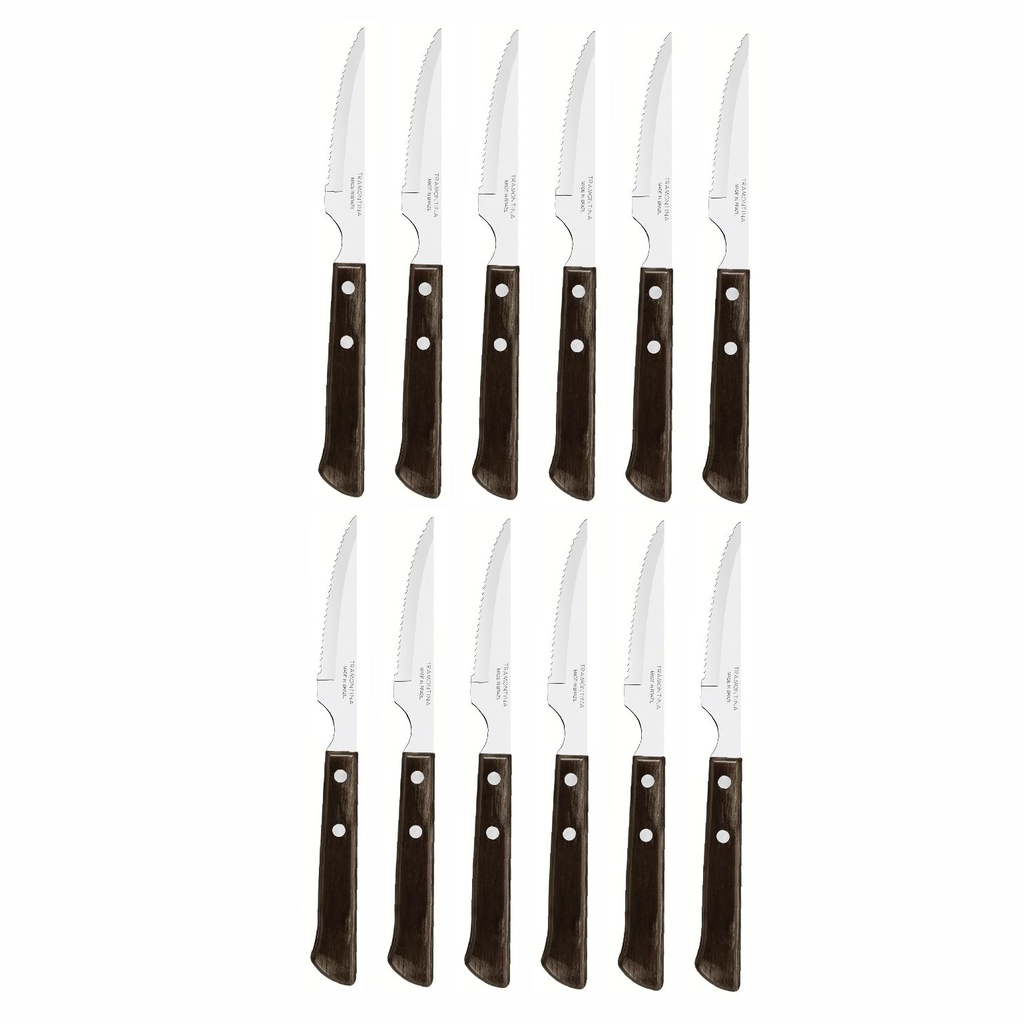 CUCHILLO PARA ASADO TRAMONTINA 21109/094 POLYWOOD 12PZS