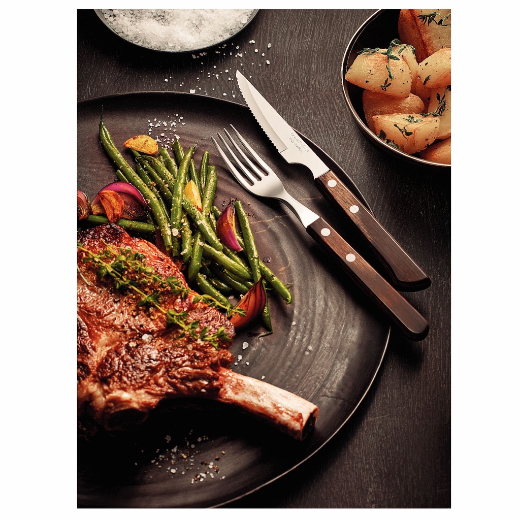 CUCHILLO PARA ASADO TRAMONTINA 21109/094 POLYWOOD 12PZS