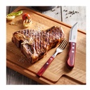 CUCHILLO PARA ASADO TRAMONTINA 21116/075 POLLYWOOD 12PZS ROJO