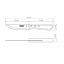 CUCHILLO PARA ASADO TRAMONTINA 21116/095 POLLYWOOD 12PZS