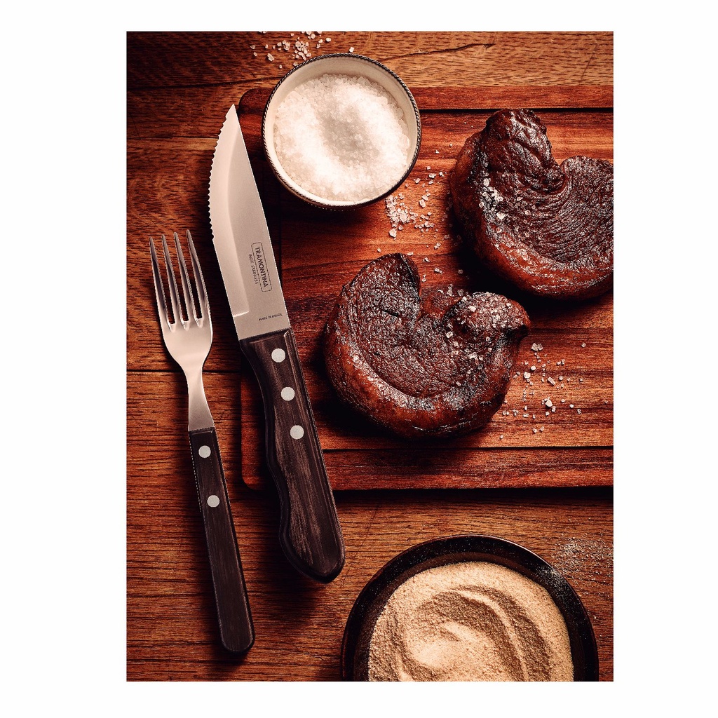 CUCHILLO PARA ASADO TRAMONTINA 21116/095 POLLYWOOD 12PZS