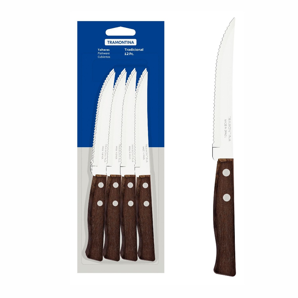 CUCHILLO DE MESA TRAMONTINA 22200/905 TRADICIONAL 12PZS