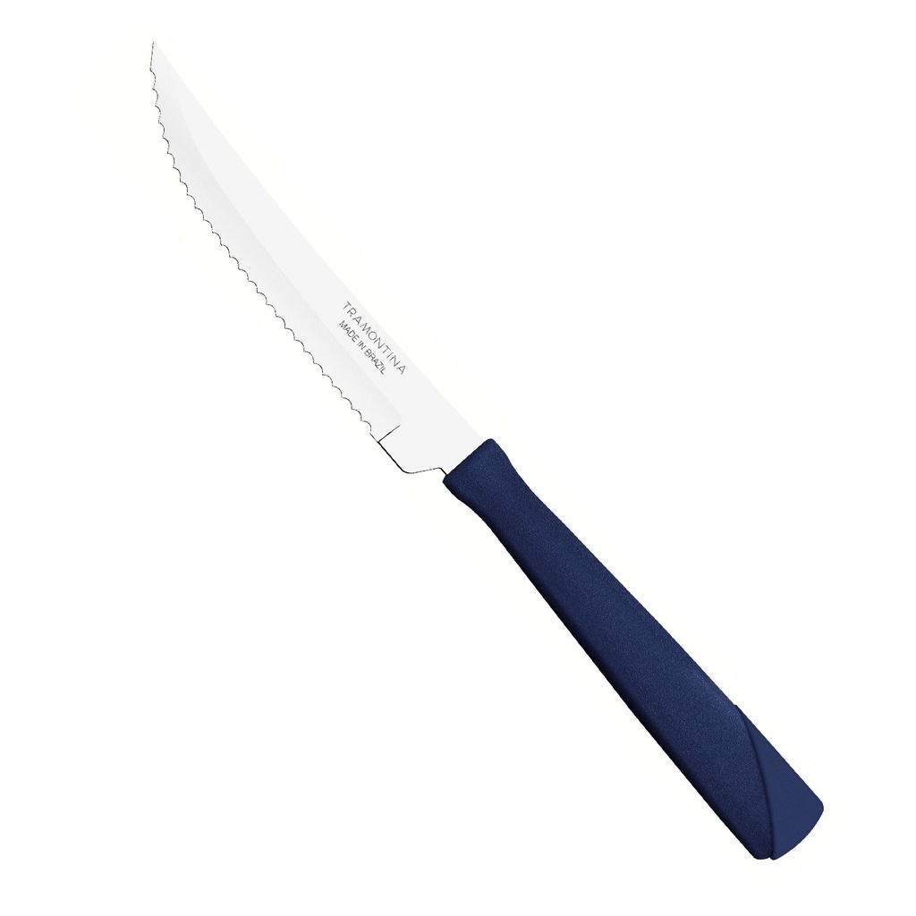 CUCHILLO DE MESA TRAMONTINA 23160/314 NEW KOLOR 3PZS AZUL