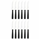 CUCHILLO DE MESA TRAMONTINA 23160/904 NEW KOLOR 12PZS NEGRO