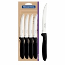 CUCHILLO DE MESA TRAMONTINA 23360/905 IPANEMA 12PZS NEGRO