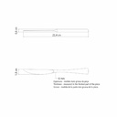 CUCHILLO DE MESA TRAMONTINA 63934/980 BERLIN 12PZS