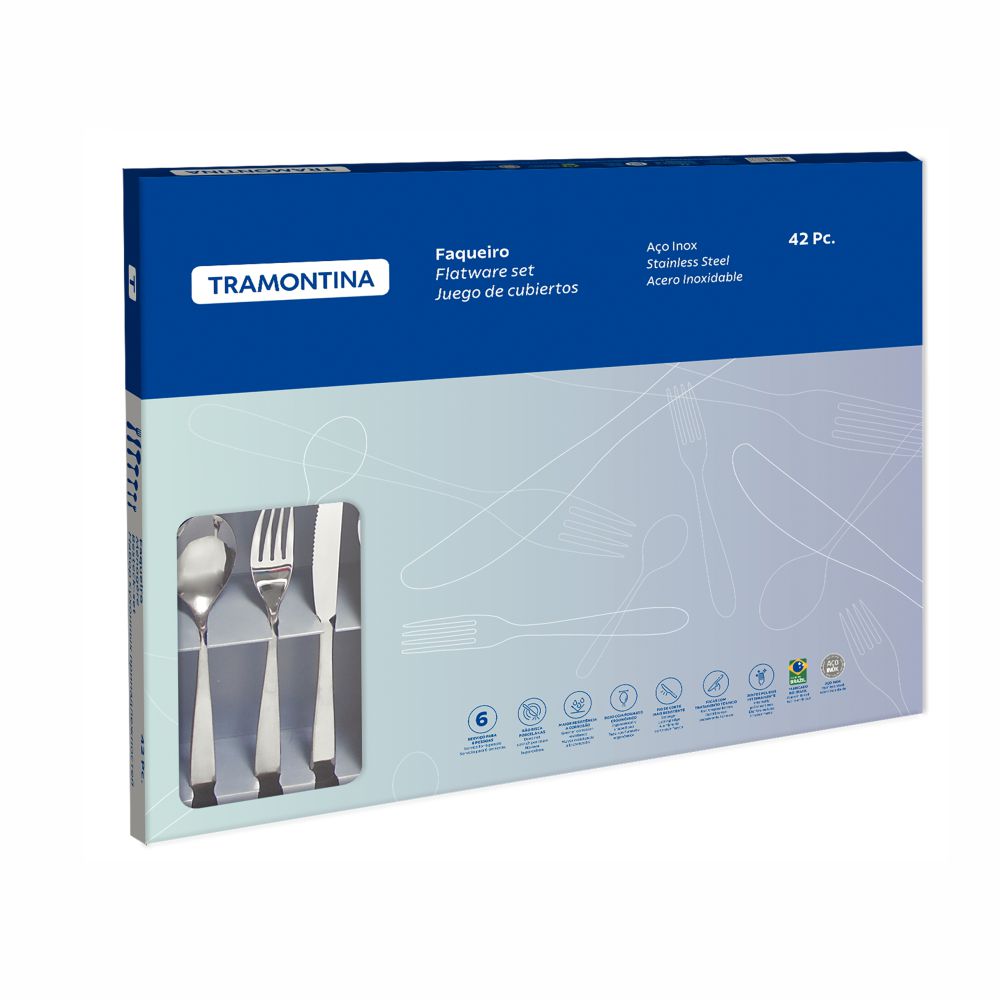 JUEGO DE CUBIERTOS TRAMONTINA 66940/774 ATHENAS 42PZS