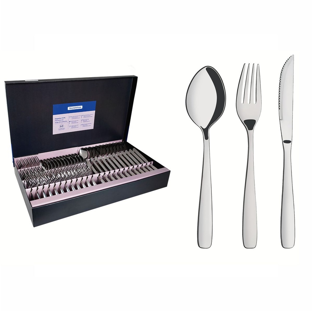 JUEGO DE CUBIERTOS TRAMONTINA 66960/153 72PZS AMAZONAS