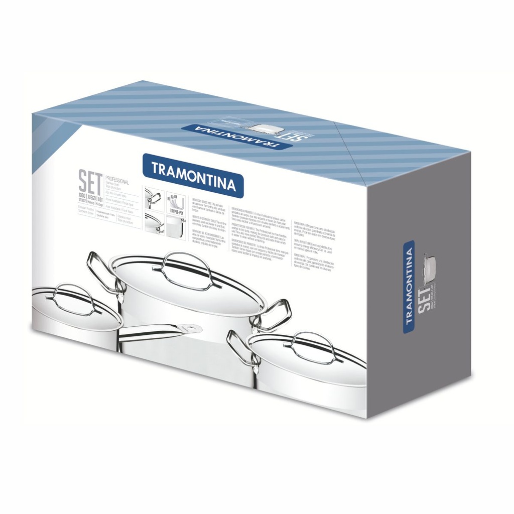 JUEGO TRAMONTINA 65620/010 PROFESSIONAL 5PZS