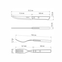 JUEGO DE CUBIERTOS TRAMONTINA 21199/789 POLYWOOD 14PZS