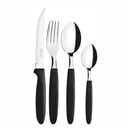 JUEGO DE CUBIERTOS TRAMONTINA 23399/091 IPANEMA NEGRO 24PZS