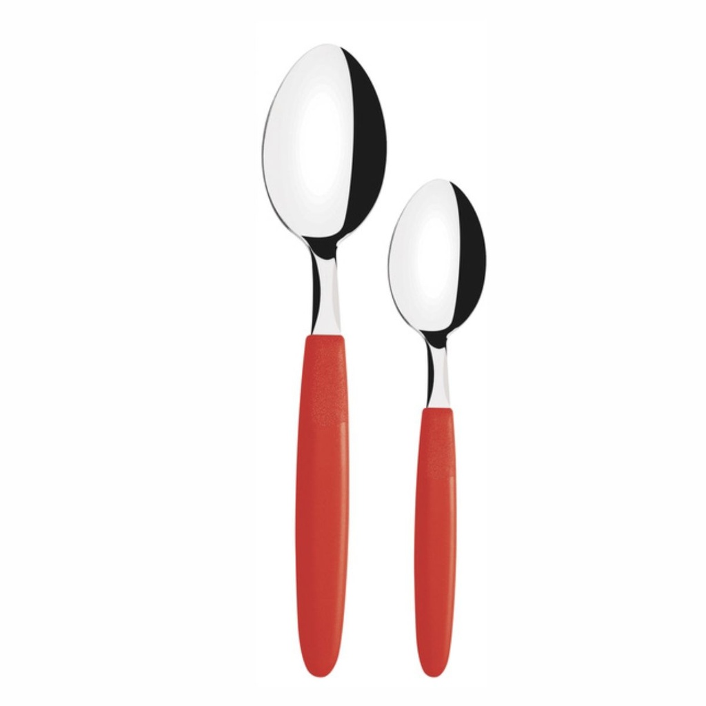 JUEGO DE CUBIERTOS TRAMONTINA 23399/791 IPANEMA ROJO 24PZS