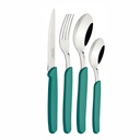 JUEGO DE CUBIERTOS TRAMONTINA 23499/081 CARMEL TURQUESA 20PZS