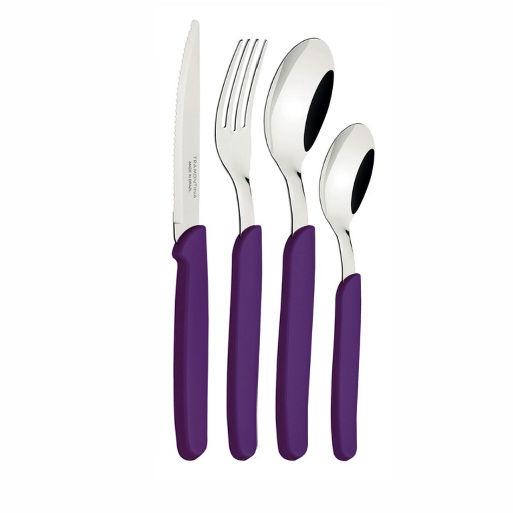 JUEGO DE CUBIERTOS TRAMONTINA 23499/084 CARMEL LILA 20PZS