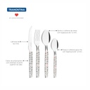 JUEGO DE CUBIERTOS TRAMONTINA 29899/090 MY LOVELY KITCHEN BLANCO 16PZS