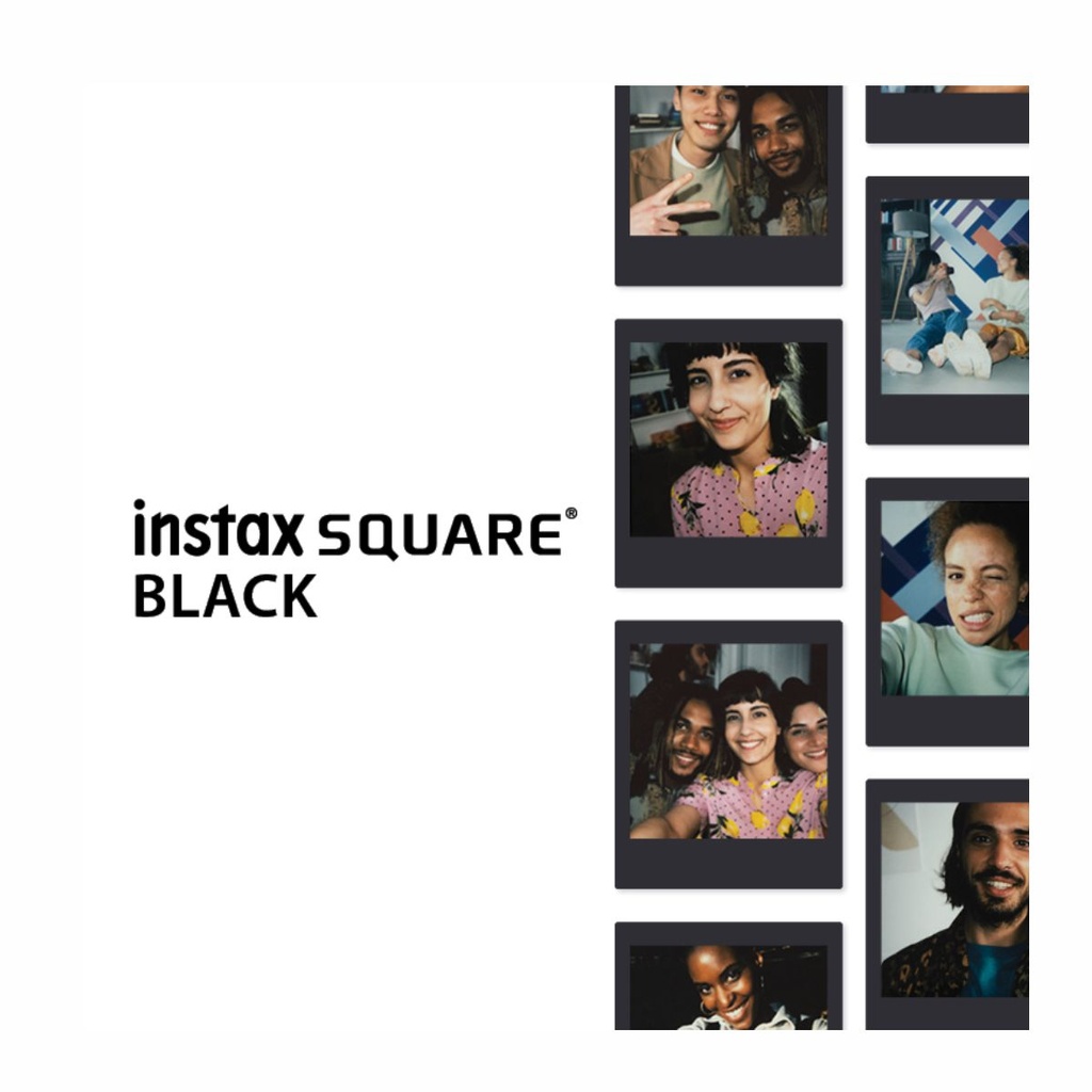 FILM FUJI INSTAX SQUARE BLACK FRAME 10 PK