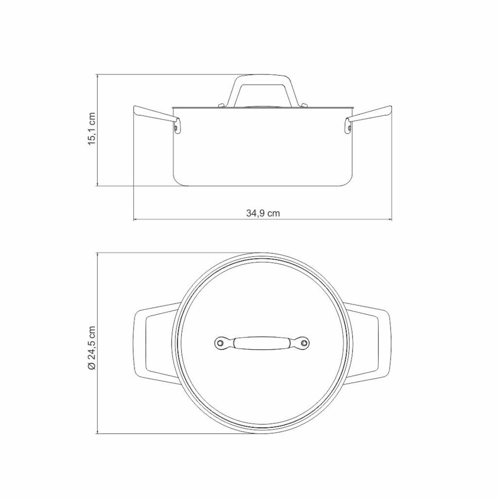 OLLA TRAMONTINA 62943/243 TRIX COBRE 24CM