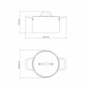 OLLA TRAMONTINA 62944/203 TRIX COBRE 20CM