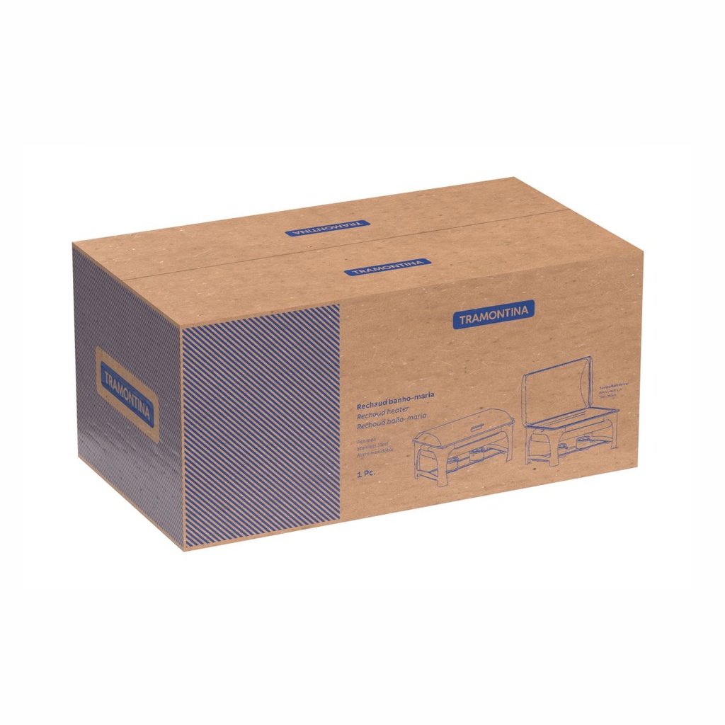 RECHAUD TRAMONTINA 61040/220 RECTANGULAR DOBLE 8.4L