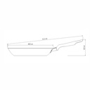 SARTEN TRAMONTINA 20380/024 LORETO 24CM