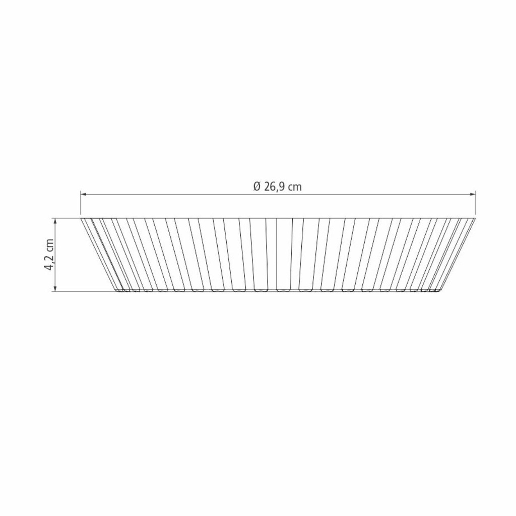 TARTERA TRAMONTINA 27806/004 VERMONT ACANALADA 26CM