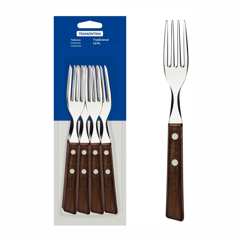 TENEDOR DE MESA TRAMONTINA 22202/900 TRADICIONAL 12PZS