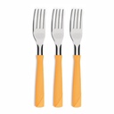 TENEDOR DE MESA TRAMONTINA 23162/340 NEW KOLOR NARANJA 3PZS