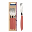 TENEDOR DE MESA TRAMONTINA 23362/644 IPANEMA SALMON 6PZS