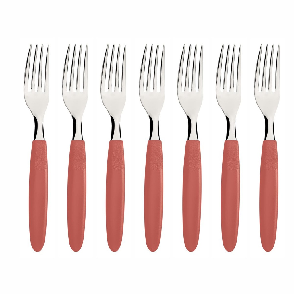 TENEDOR DE MESA TRAMONTINA 23362/644 IPANEMA SALMON 6PZS