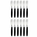 TENEDOR DE MESA TRAMONTINA 23362/900 IPANEMA NEGRO 12PZS