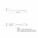 TENEDOR DE MESA TRAMONTINA 63924/020 VICENZA 12PZS