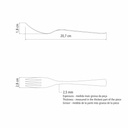 TENEDOR DE MESA TRAMONTINA 63934/020 BERLIN 12PZS34020