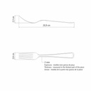 TENEDOR DE MESA TRAMONTINA 63962/020 PACIFIC 12PZS