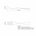 TENEDOR DE MESA TRAMONTINA 63986/020 ZURIQUE 12PZS