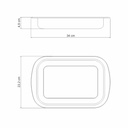 ASADERA TRAMONTINA 61310/341 ACERO 34CM
