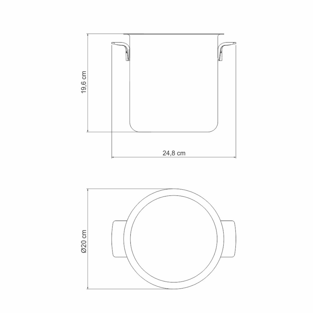 BALDE PARA BOTELLA TRAMONTINA 61218/181 18CM