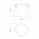 BALDE PARA BOTELLA TRAMONTINA 61218/181 18CM