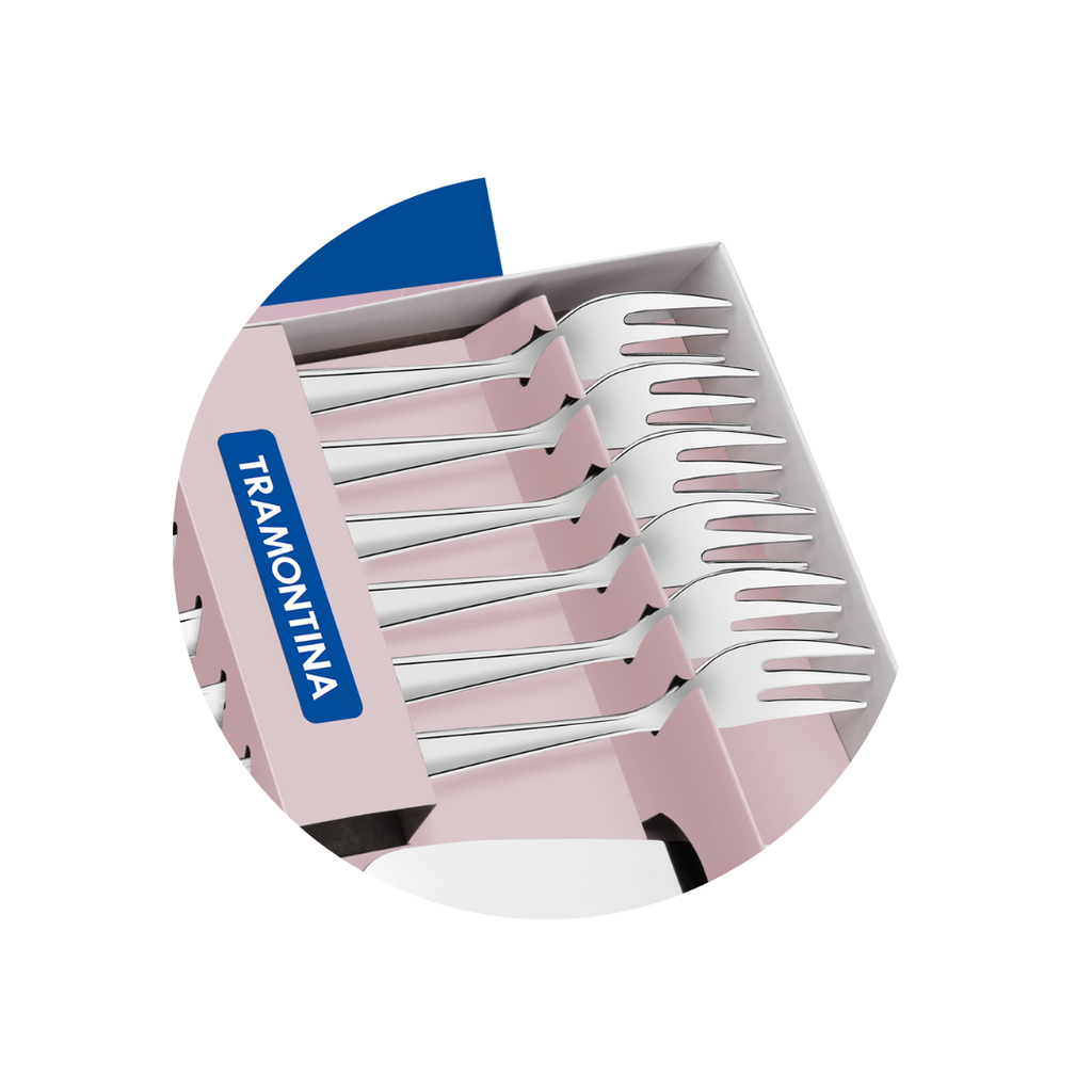 JUEGO DE TENEDORES PARA POSTRE TRAMONTINA 66906/610 LAGUNA 13 PZS