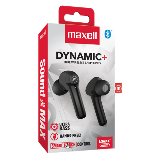 AURICULAR MAXELL EB-BTDY DYNAMIC+ NEGRO
