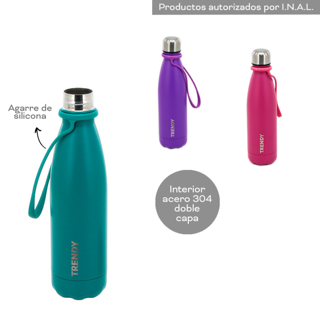 BOTELLA TERMICA TRENDY 16452C 500ML FUCSIA