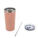 VASO TRENDY 18484 600ML ROSA CON SORBETE DE ACERO