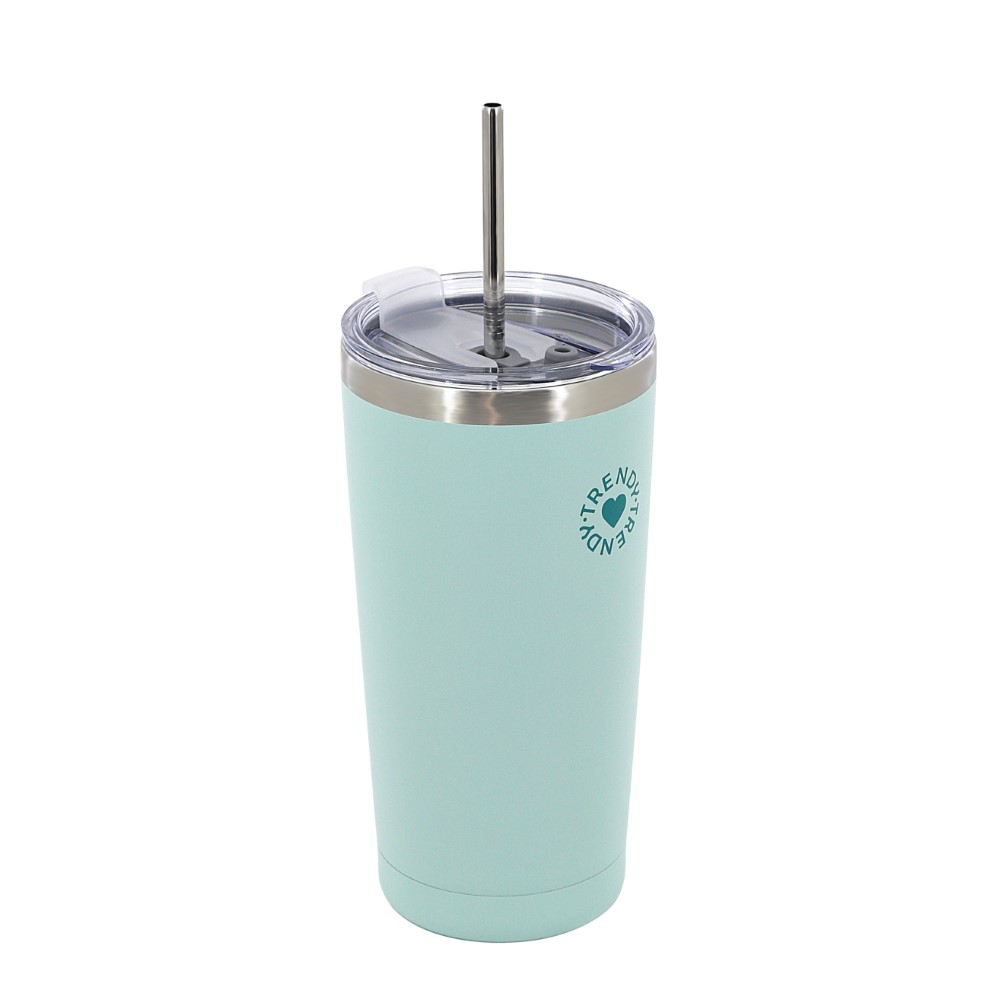 VASO TRENDY 18484 600ML MENTA CON SORBETE DE ACERO
