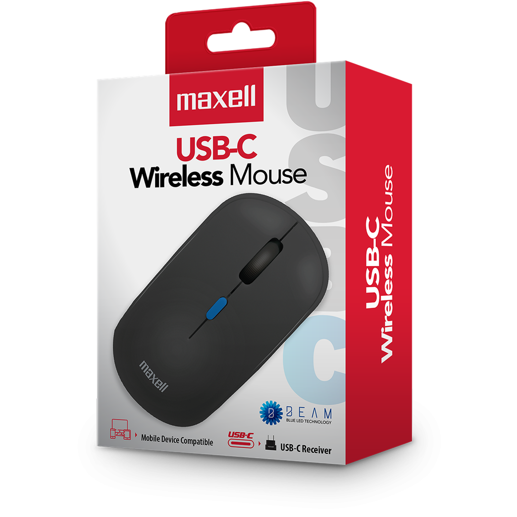 MOUSE MAXELL MOWL-200C NEGRO 348641