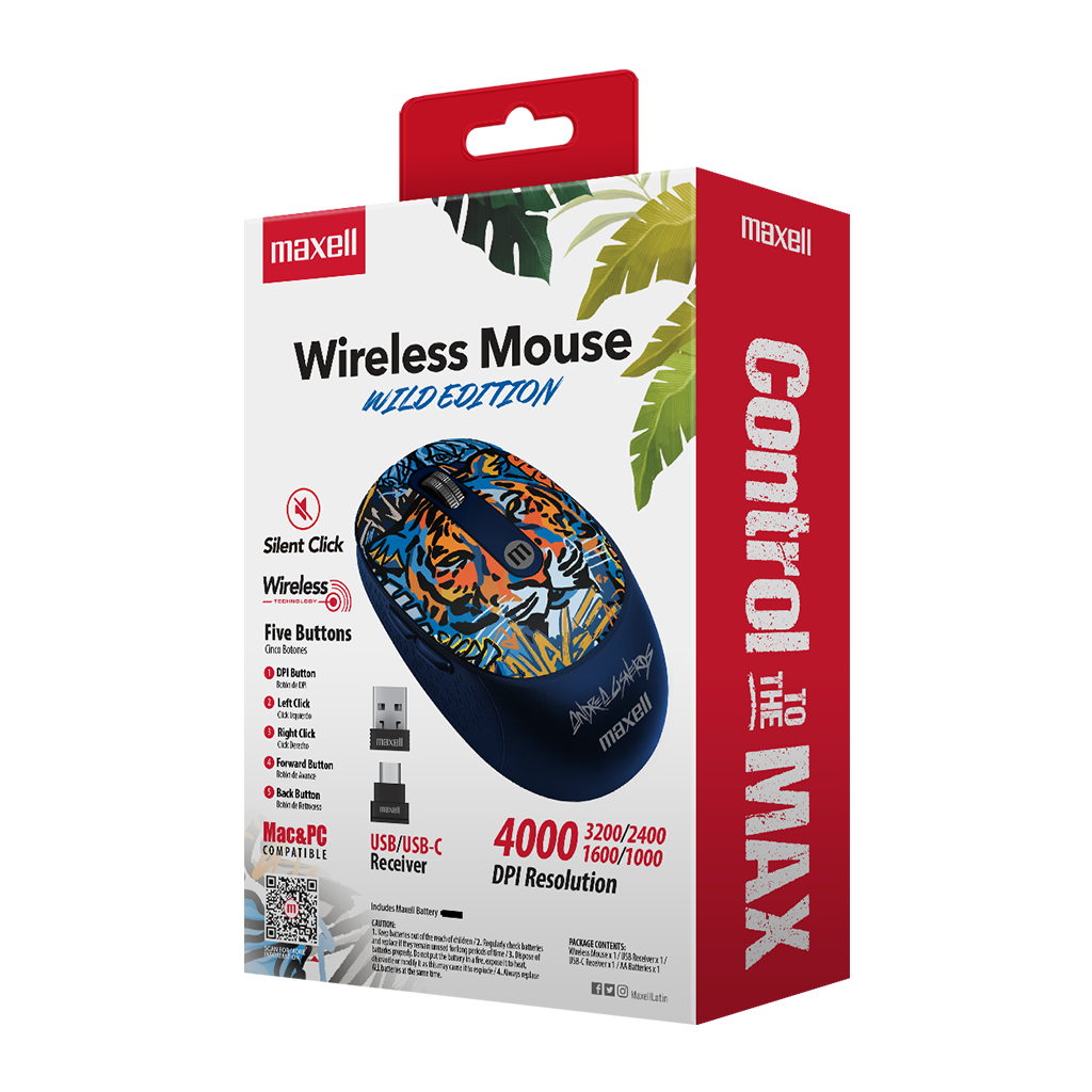 MOUSE MAXELL MOWL-320 TIGER 348606