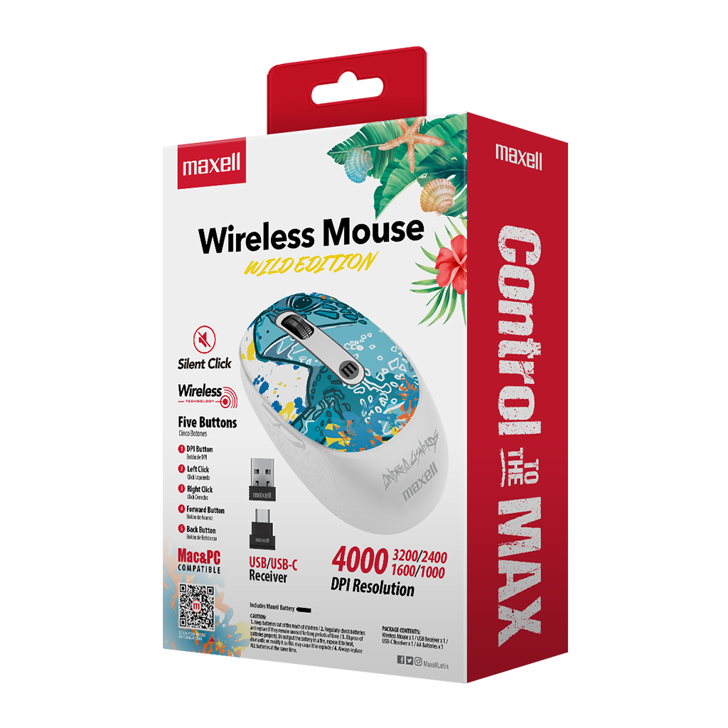 MOUSE MAXELL MOWL-320 TURTLE 348609