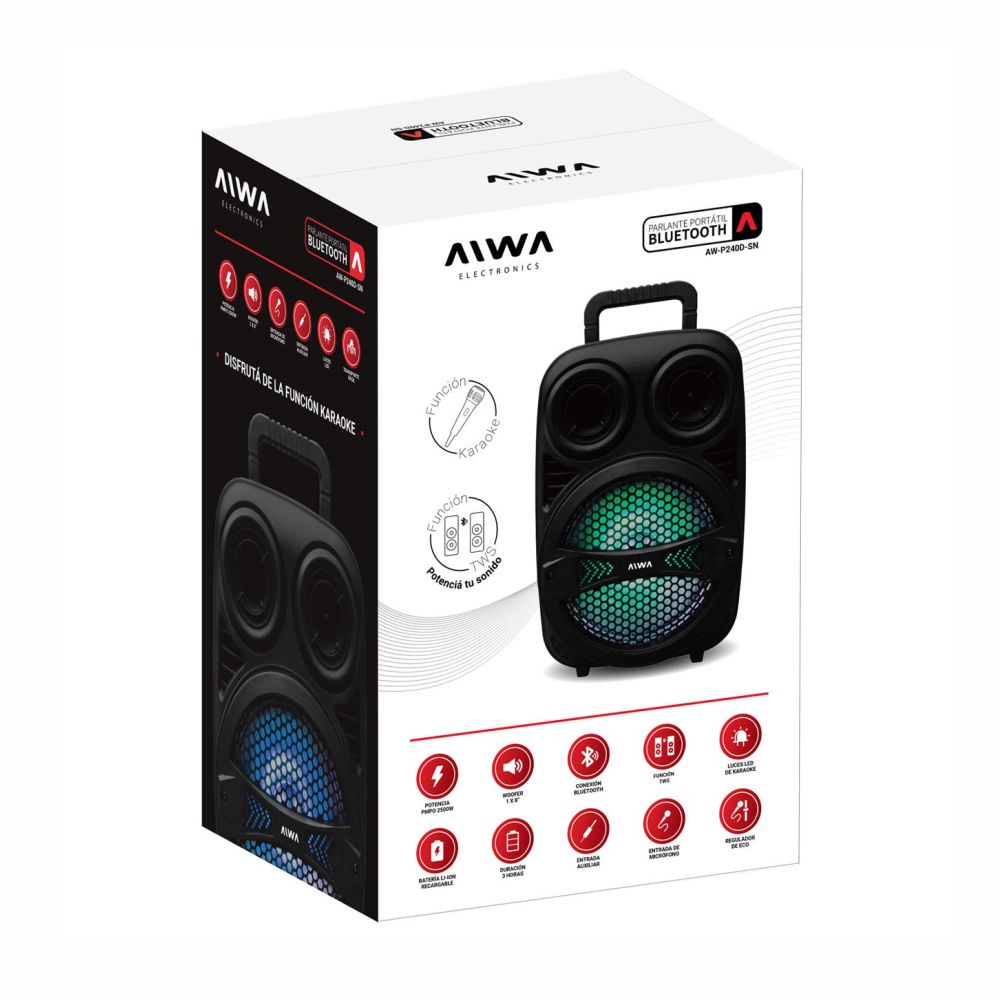 PARLANTE AIWA AW-P240D-SN 2500W