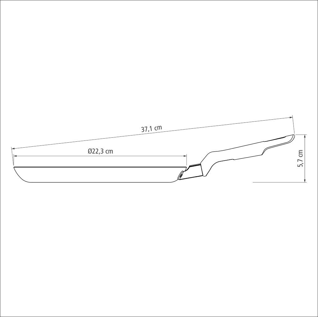 PANQUEQUERA TRAMONTINA 20389/022 LORETO 22CM