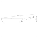 PANQUEQUERA TRAMONTINA 20389/022 LORETO 22CM