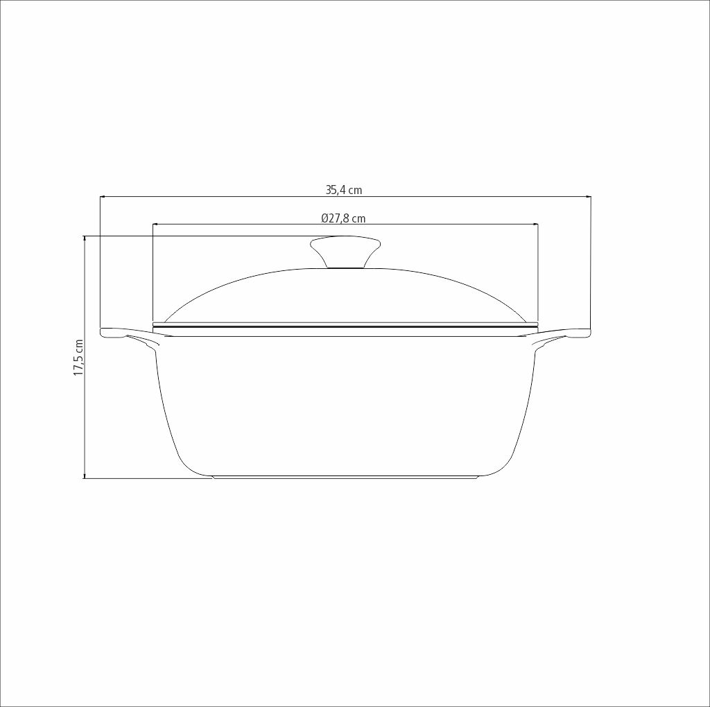 CACEROLA TRAMONTINA 20960/026 LYON 26CM